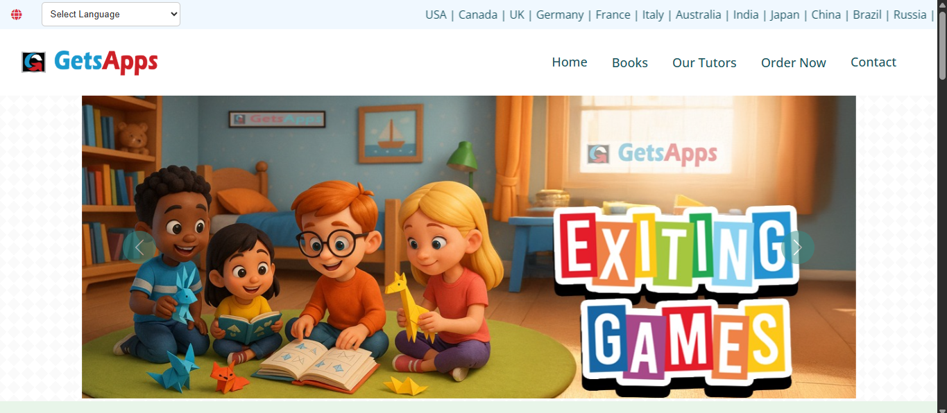 GetsApps Website - Developed by Prasunix